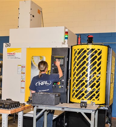 FANUC RoboDrill Plus-K automation system with 36 pallets